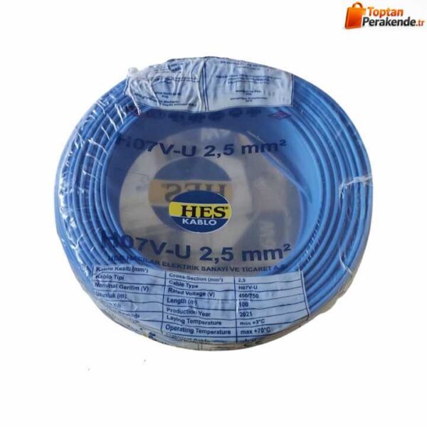 Hes Nya Kablo 2,5 mm² Mavi ( H07v-U )